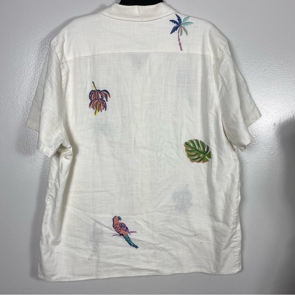 Marine Layer Stretch Selvage Embroidered Resort Shirt Sz XL - Picture 4 of 9